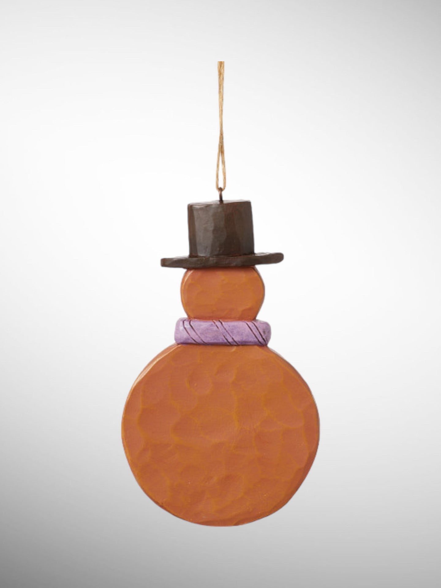 Jim Shore Gingerbread Christmas - Gingerbread Snowman Hanging Ornament